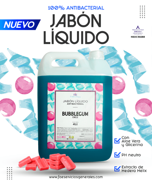 Jabon Liquido BUBBLEGUM Jabón Líquido BUBBLEGUM