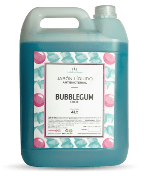 Jabon Liquido FAE Galon x 4 Lt BUBBLEGUM - FAE-001-0029 HOGAREMPRESA Jabón Líquido BUBBLEGUM