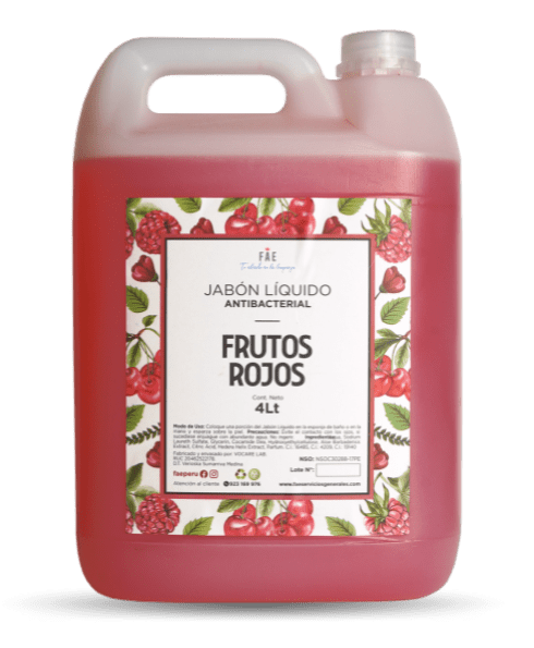 Jabón Liquido FAE Galón x 4 Lt FRUTOS ROJOS - FAE-001-0029 HOGAREMPRESA Jabón Líquido FRUTOS ROJOS