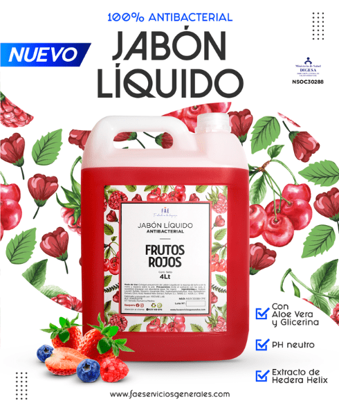 Jabón Liquido FRUTOS ROJOS Jabón Líquido FRUTOS ROJOS