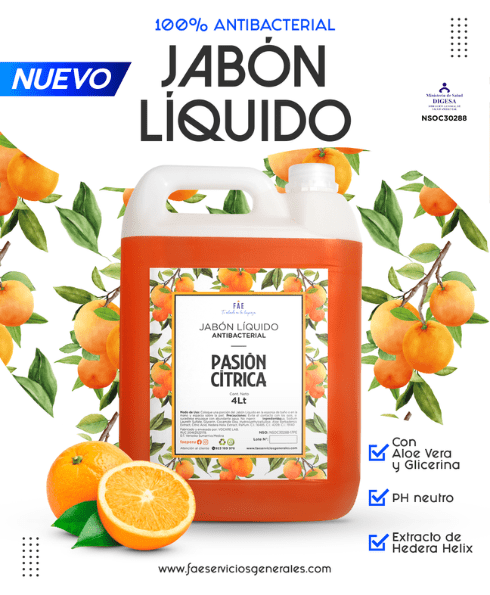 Jabón Liquido PASIÓN CÍTRICA Jabón Líquido PASIÓN CÍTRICA